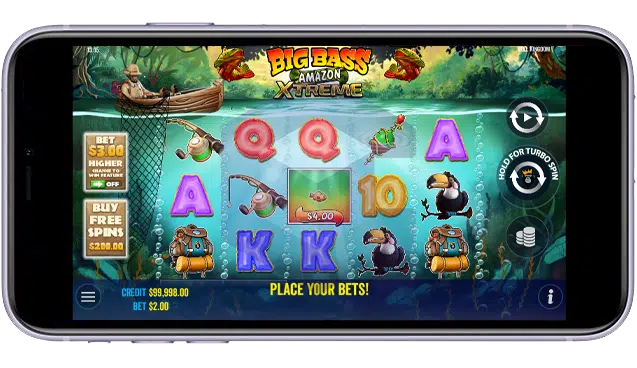 big bass amazon xtreme apk interface (iOS)
